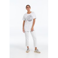 Футболка «Качели», белая, S