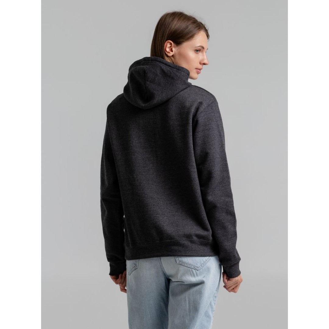 Толстовка с капюшоном Snake II черный меланж, 3XL