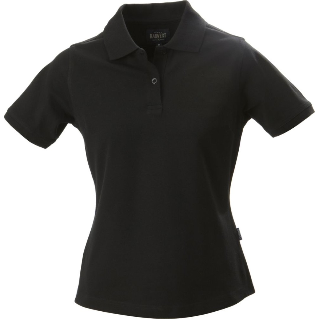 Рубашка поло стретч женская Albatross, черная, XL