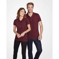 Рубашка поло мужская Brandy Men, темно-серая с белым, L