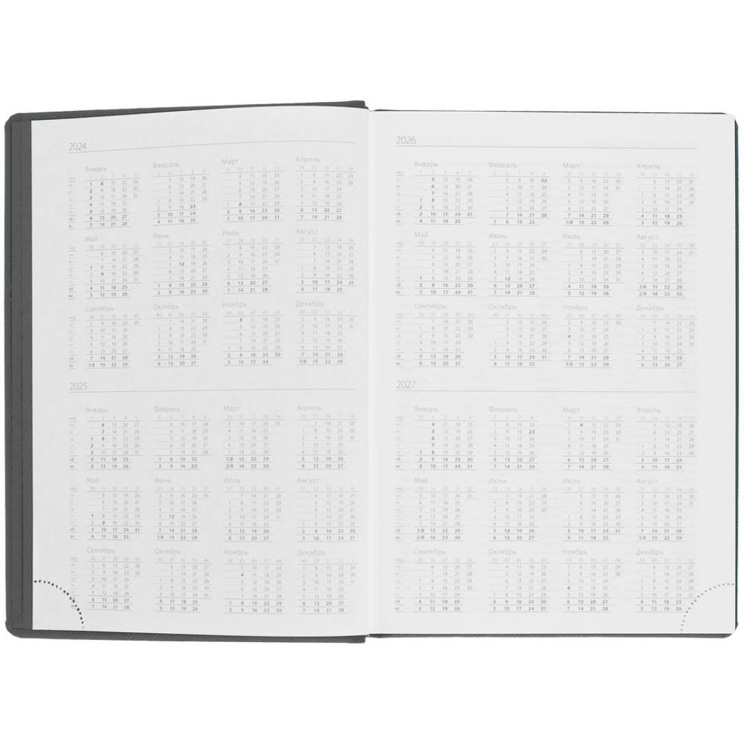 Ежедневник Mobile на заказ, недатированный, черно-зеленый