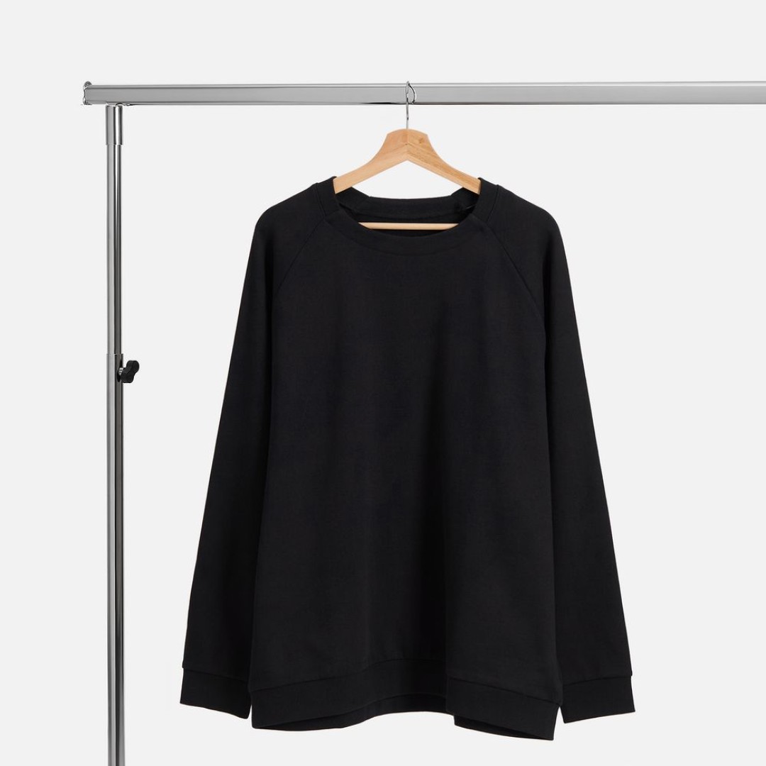 Свитшот унисекс Avenu, черный, размер XS/S