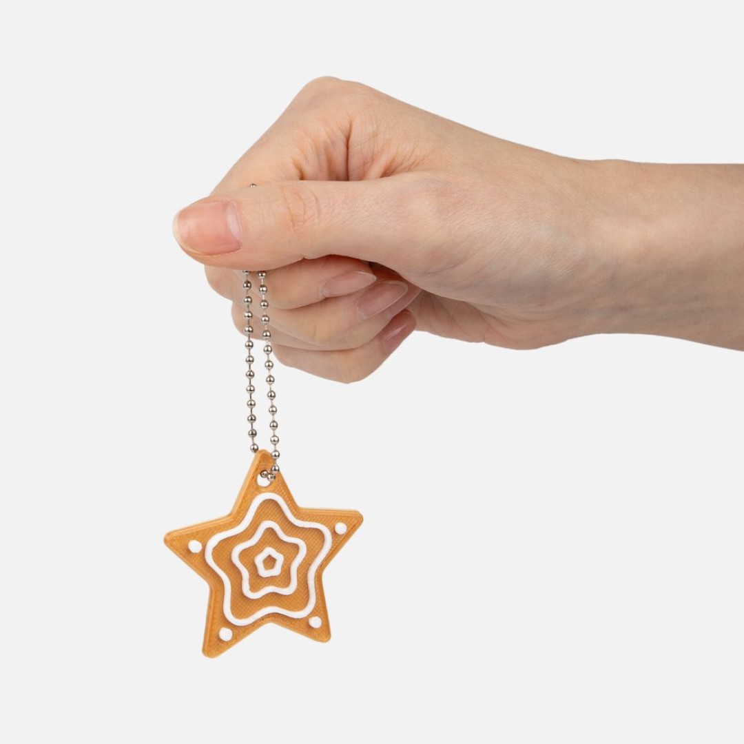 Мини-подвеска «Пряник», 3D-печать на заказ, звездочка