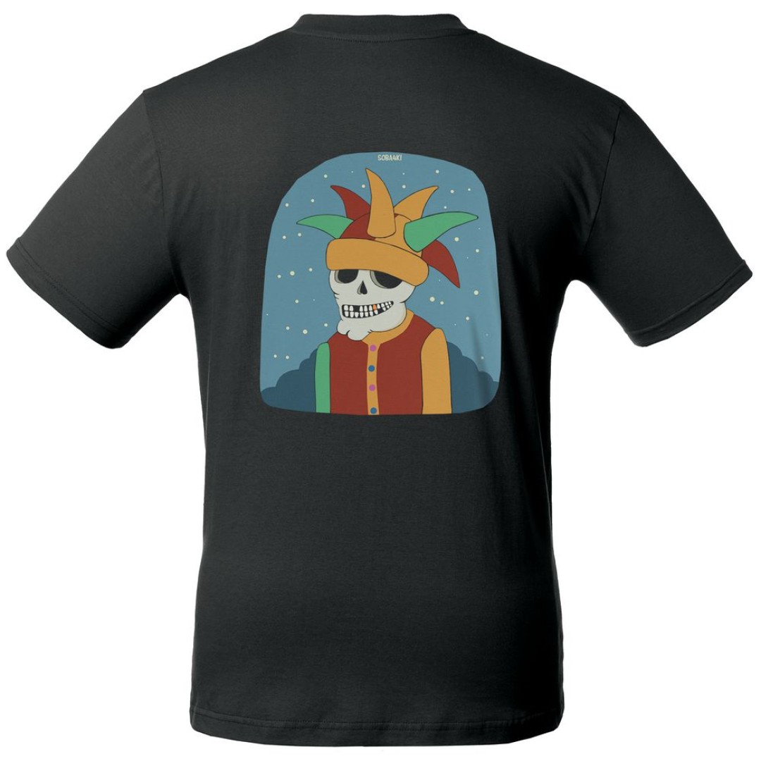 Футболка «Шут», черная, S