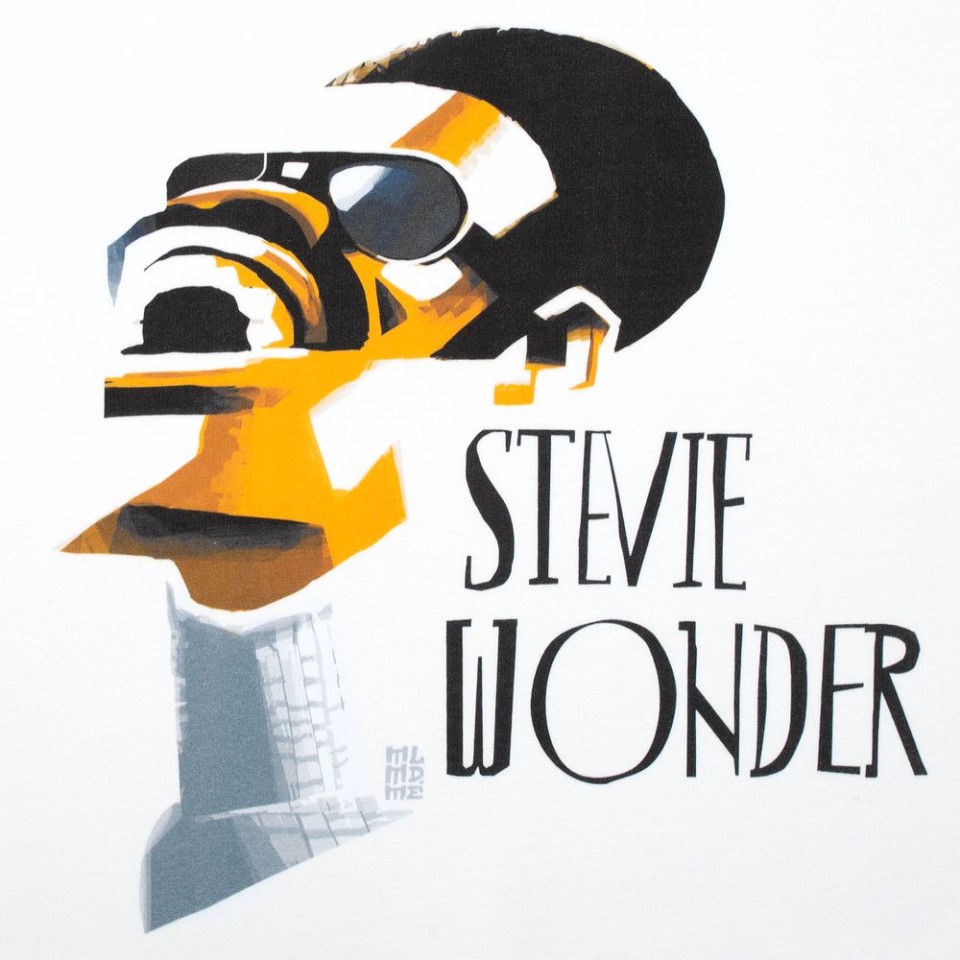 Толстовка «Меламед. Stevie Wonder», белая, XS