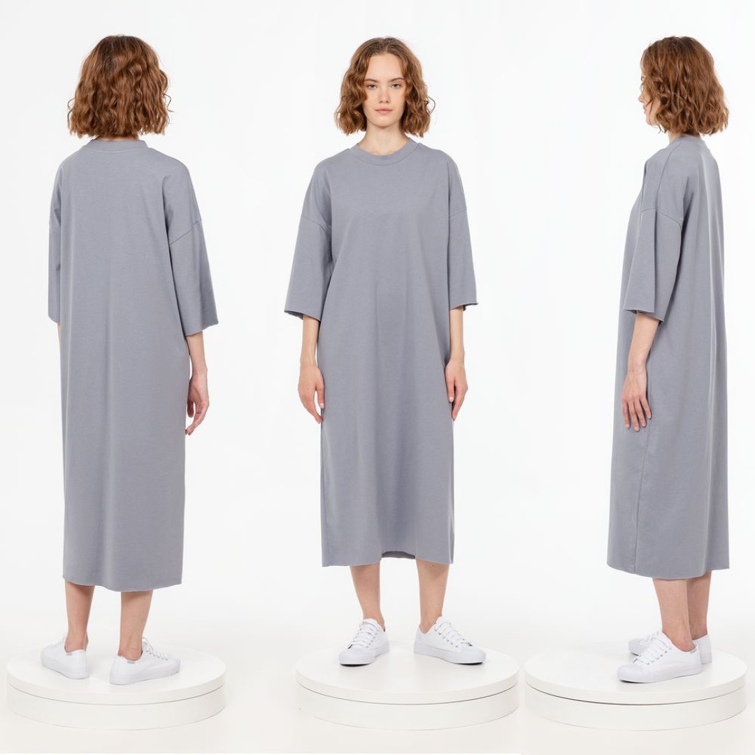 Платье D2, серое, размер XS/S