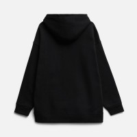 Худи оверсайз унисекс Snuggie, черное, размер XS/S