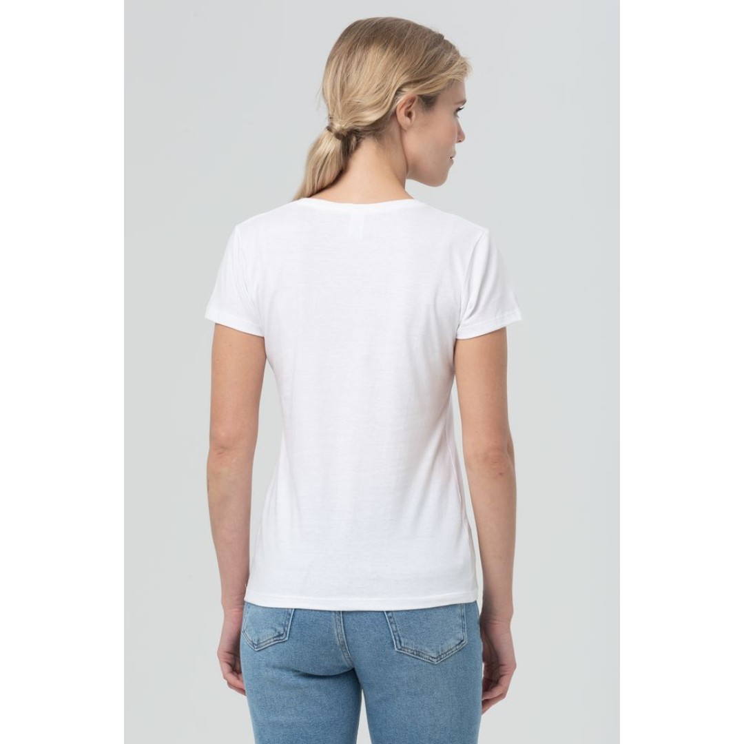 Футболка женская Miss 150 белая, XL