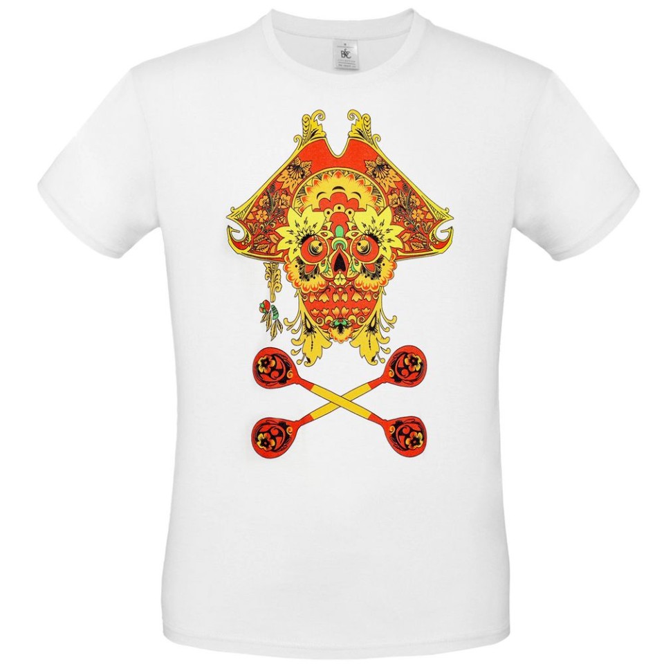 Футболка Yo Ho Hohloma, белая, XS