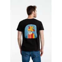 Футболка «Шут», черная, S