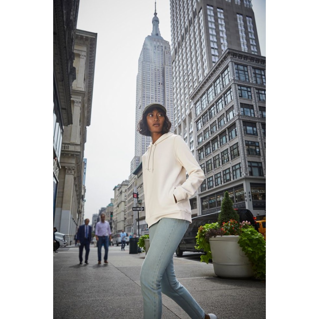 Толстовка с капюшоном женская BNC Inspire (Organic), серый меланж, L