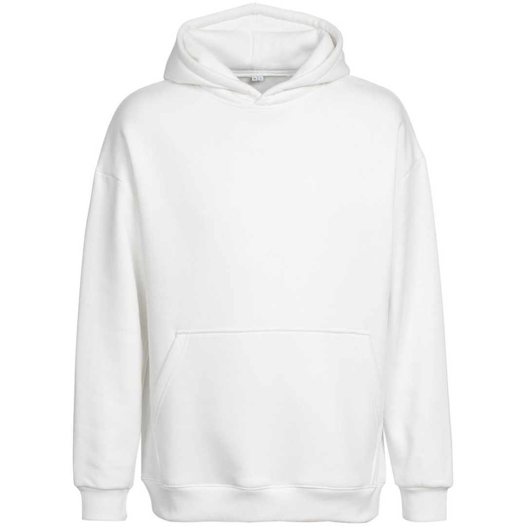 Худи оверсайз Kulonga Comfort Heavy, молочно-белое, XS/S