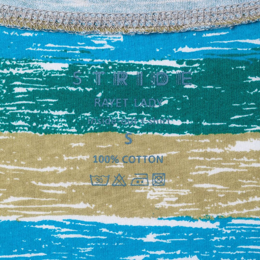 Футболка женская RAYET LADY двусторонняя, голубой/зеленый, S