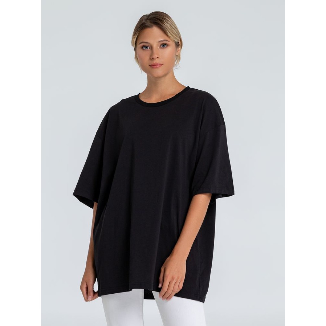 Футболка оверсайз «Внутренний Рим», черная, размер XS/S