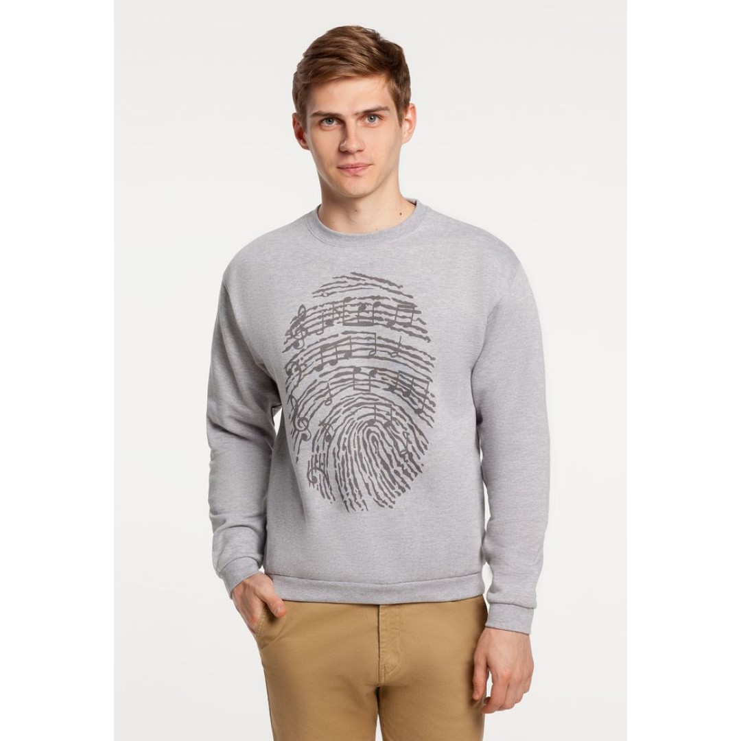 Толстовка «Код вселенной», серый меланж, M