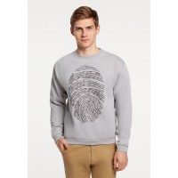 Толстовка «Код вселенной», серый меланж, M