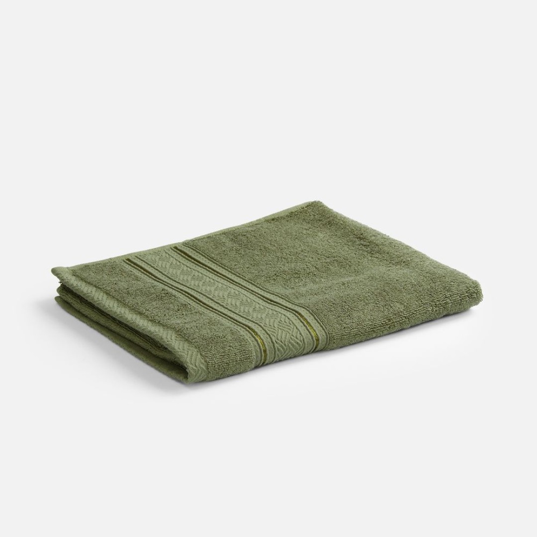 Полотенце махровое Terrychic, среднее, зеленое