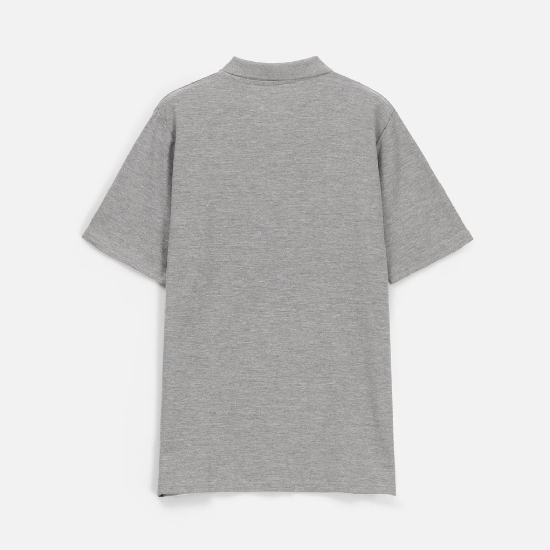 Рубашка поло унисекс Tervise, серый меланж, размер L