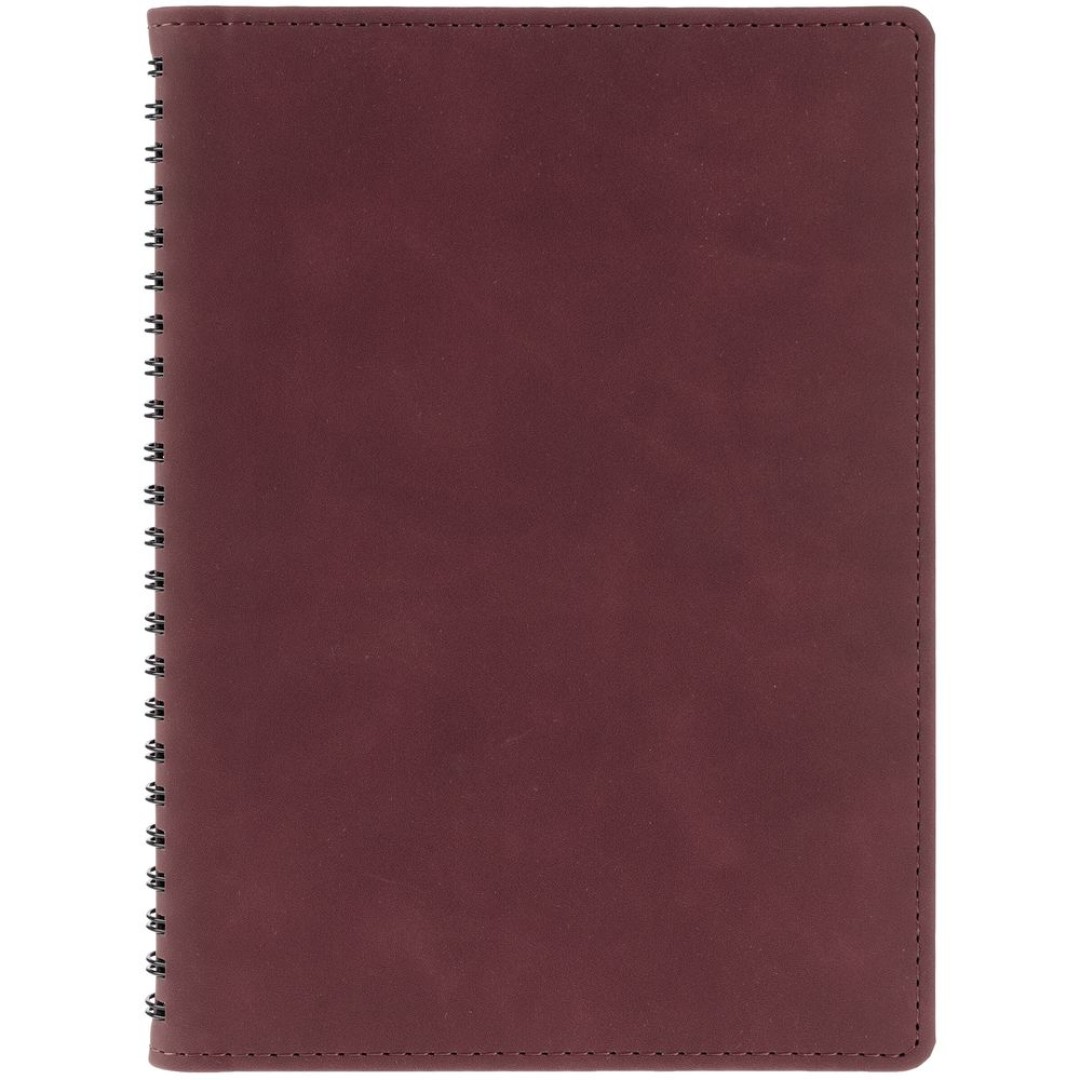 Ежедневник Spring Urban на заказ, недатированный, бордовый