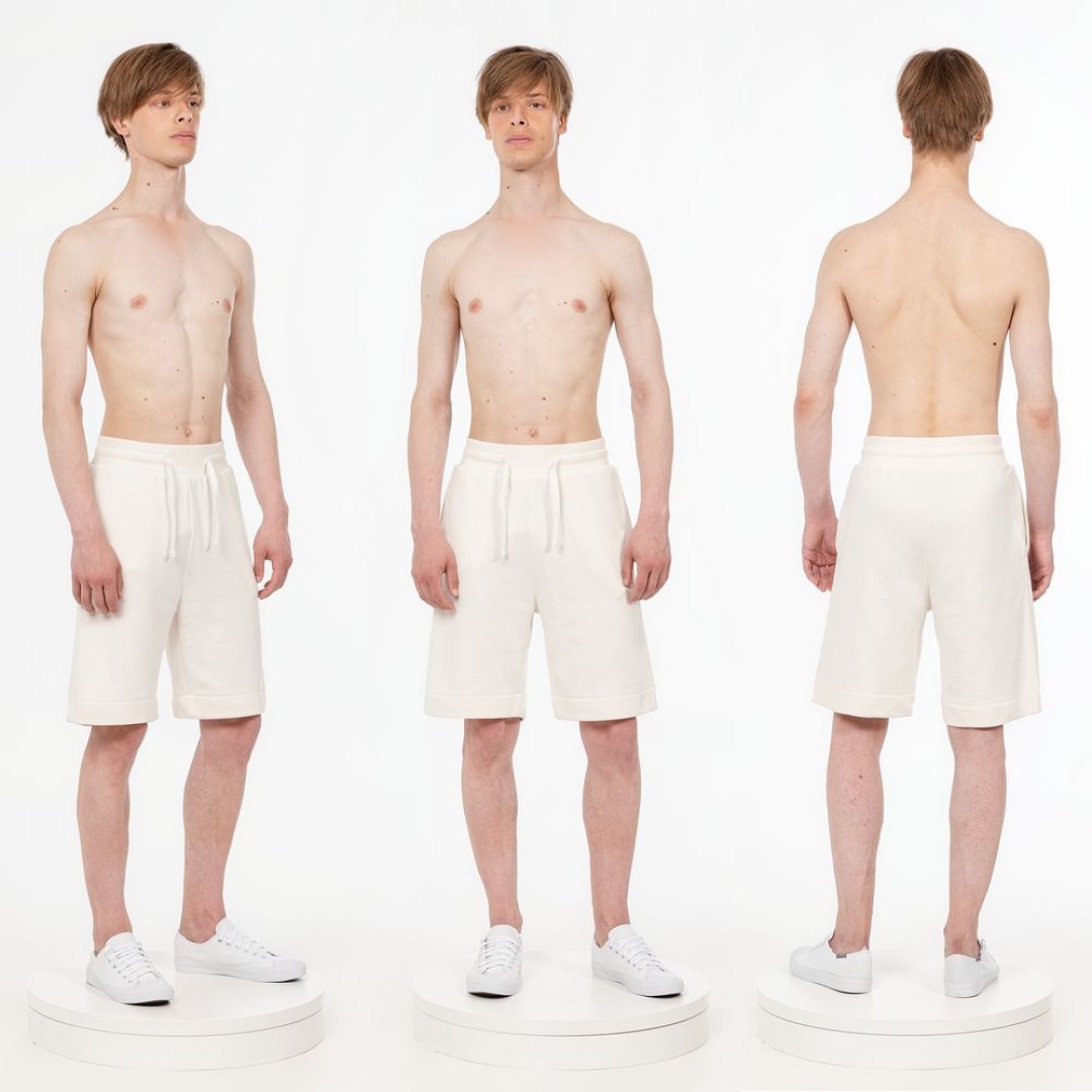 Шорты J3, молочно-белые, размер XS/S