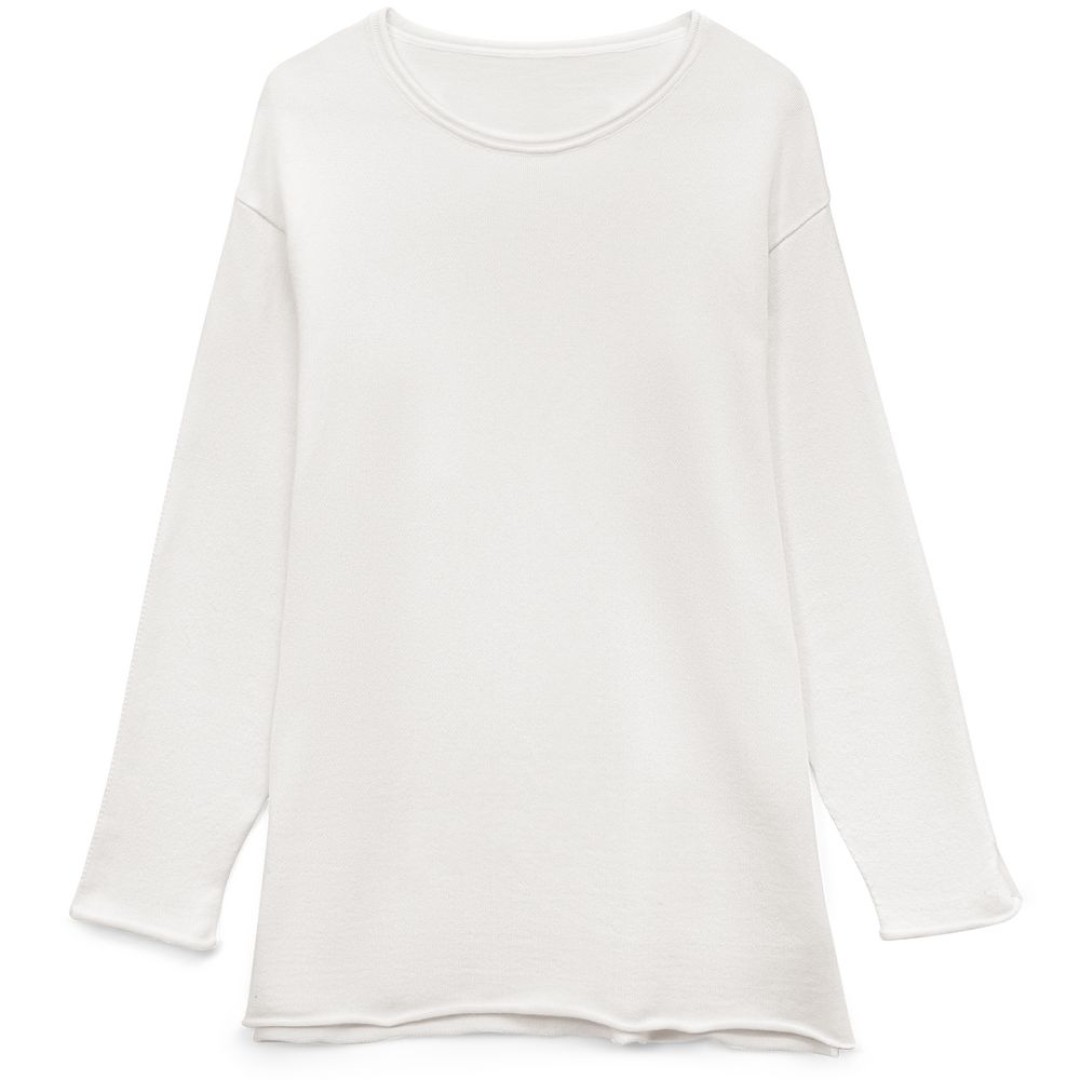 Лонгслив унисекс Siluetti Fuori, молочно-белый, размер S/M