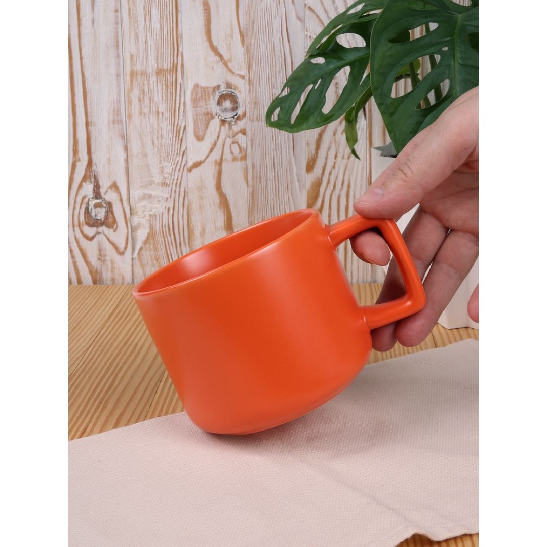 Чашка Jumbo, ver.2, матовая, оранжевая