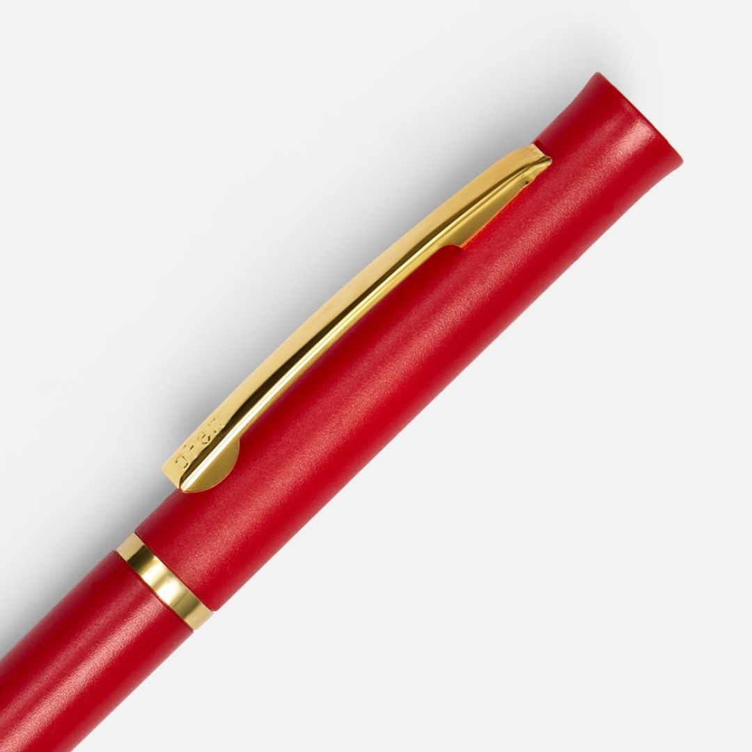 Ручка шариковая Euro Gold, красная