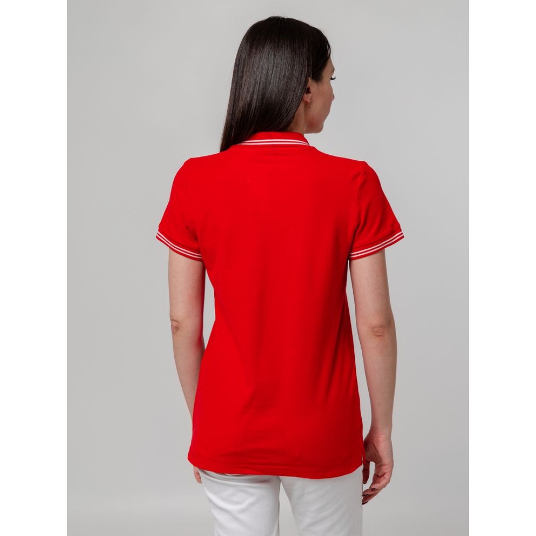 Рубашка поло женская Virma Stripes Lady, красная, S