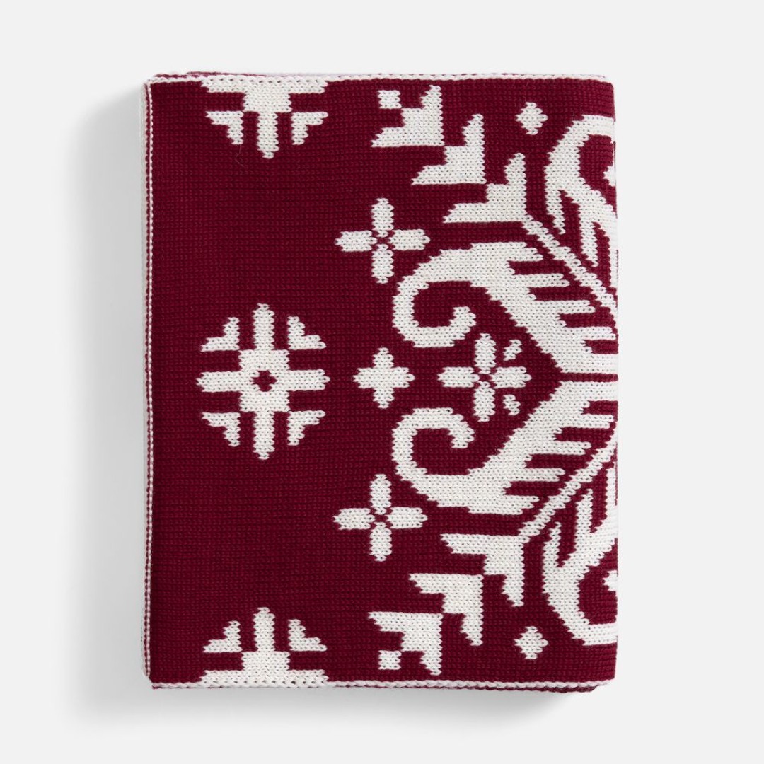 Шарф Wintertude L, красный с белым