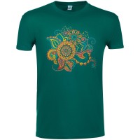 Футболка «Узор», зеленая, S