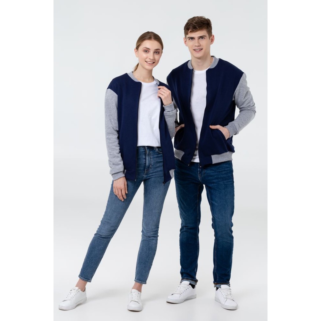 Бомбер College бордовый, S