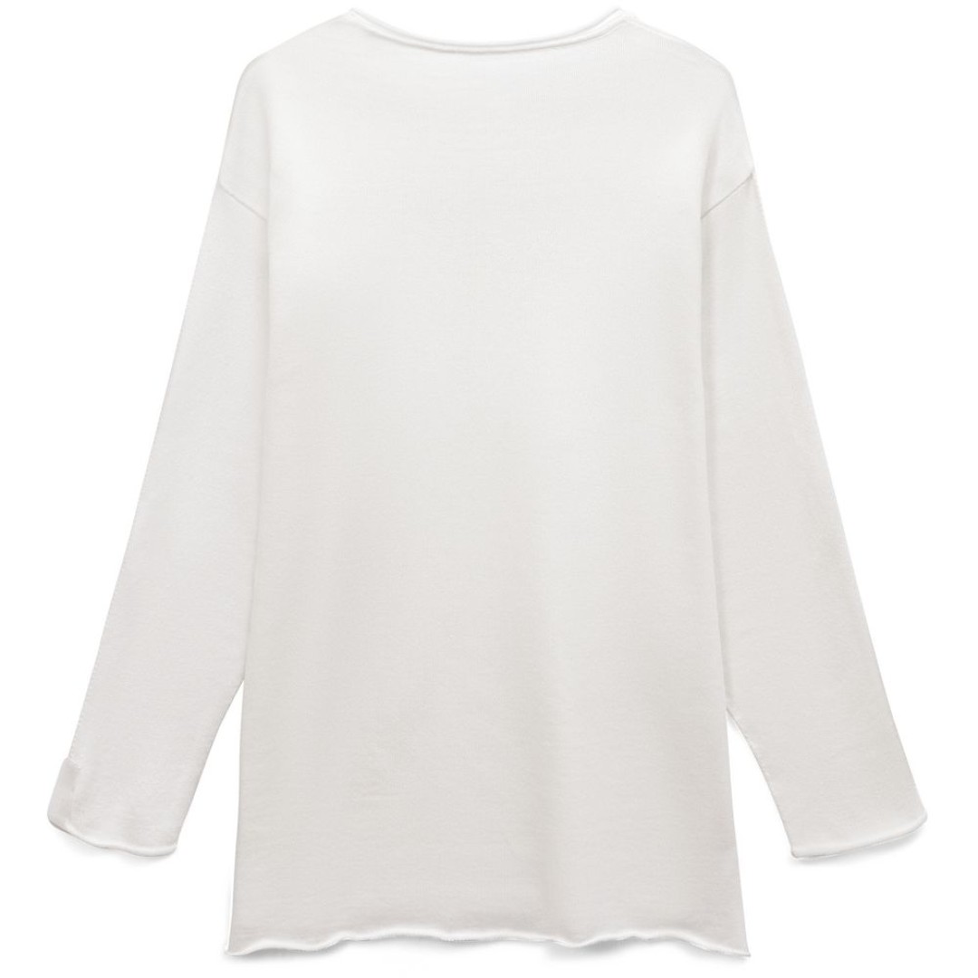 Лонгслив унисекс Siluetti Fuori, молочно-белый, размер S/M