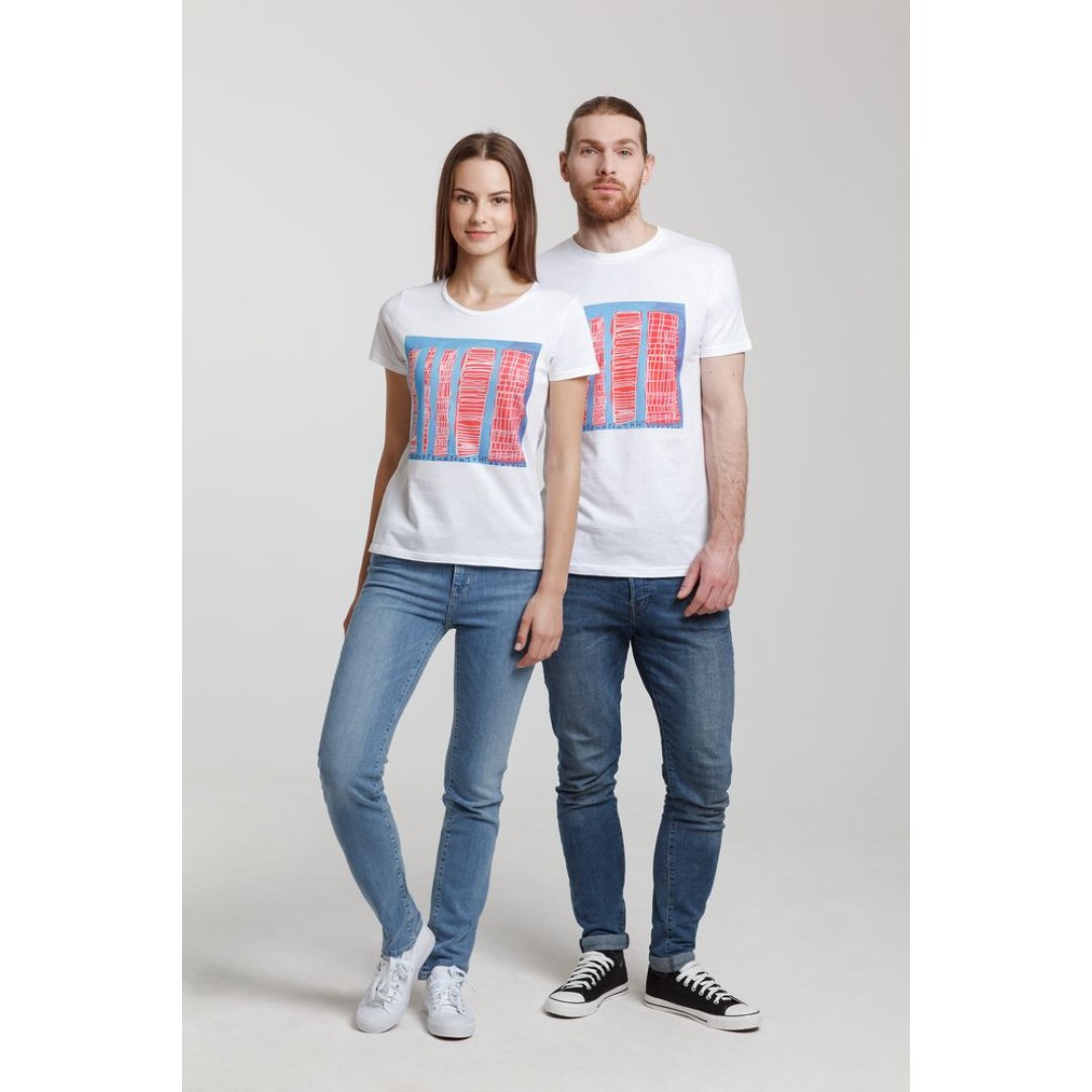 Футболка женская «Небоскребы», белая, S