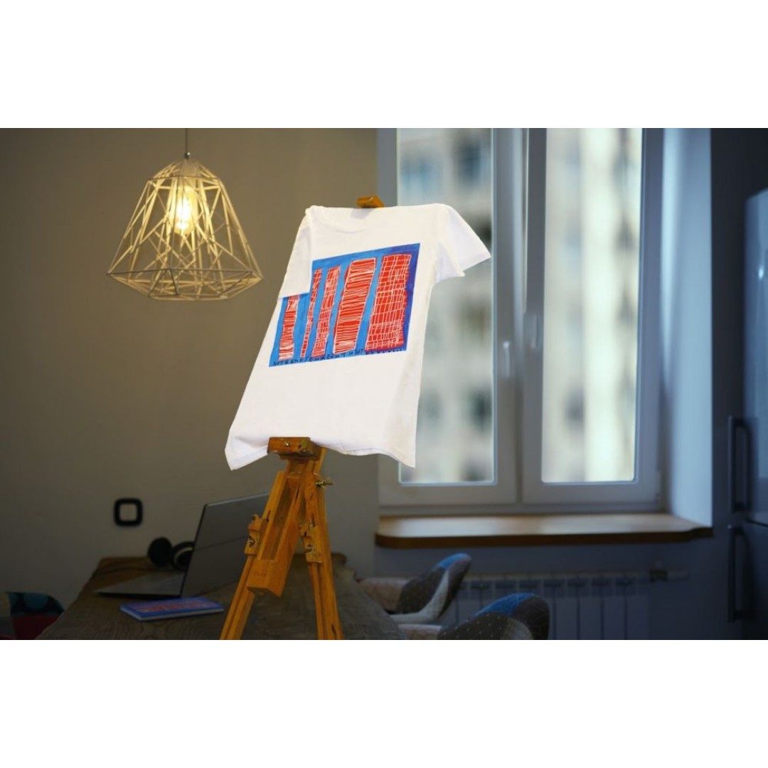 Футболка детская «Небоскребы», белая, 5/6