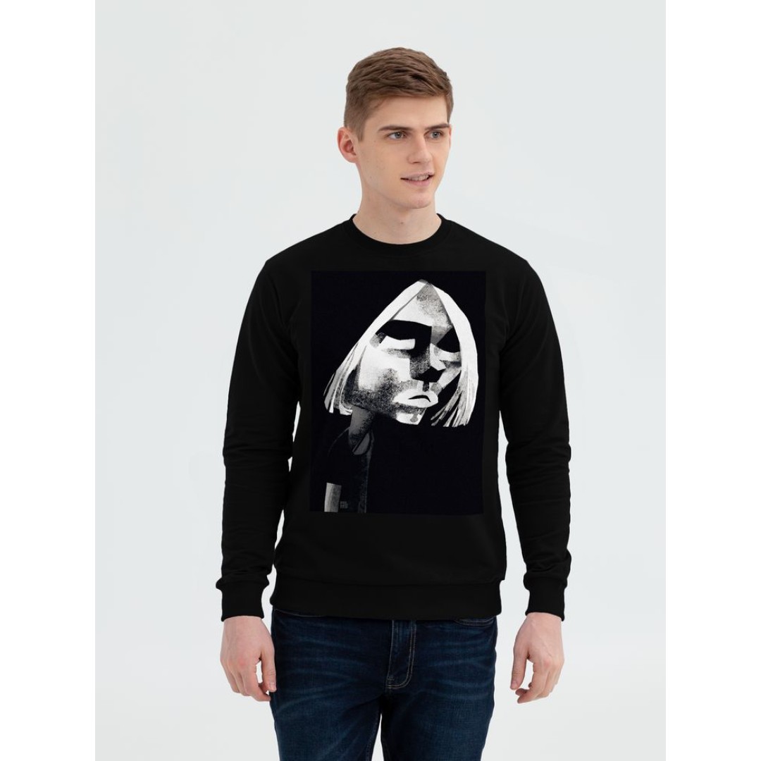 Свитшот «Меламед. Kurt Cobain», черный, S