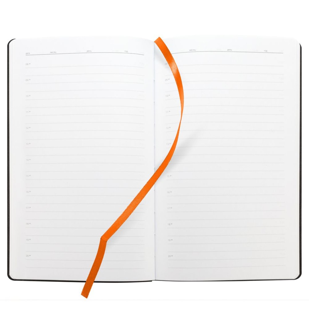Ежедневник Knit, недатированный, оранжевый