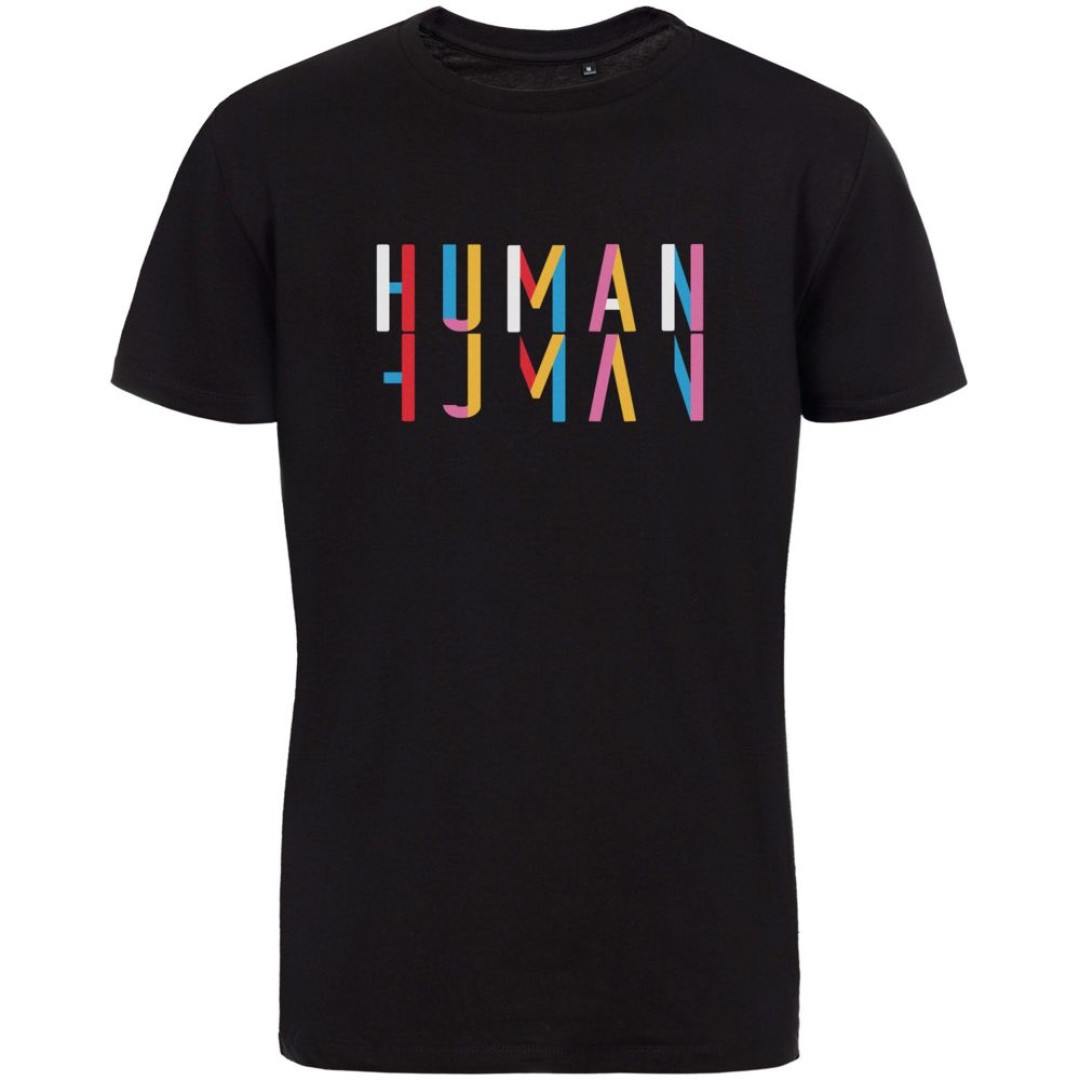 Футболка Human, черная, S