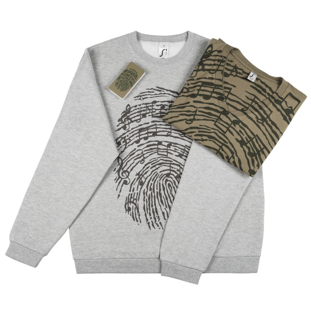 Толстовка «Код вселенной», серый меланж, M