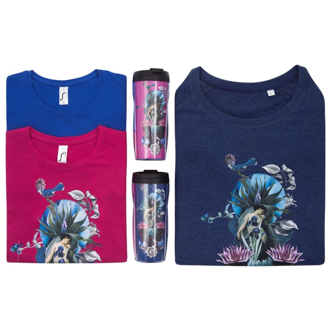 Толстовка Beauty Sleep, синий меланж, S