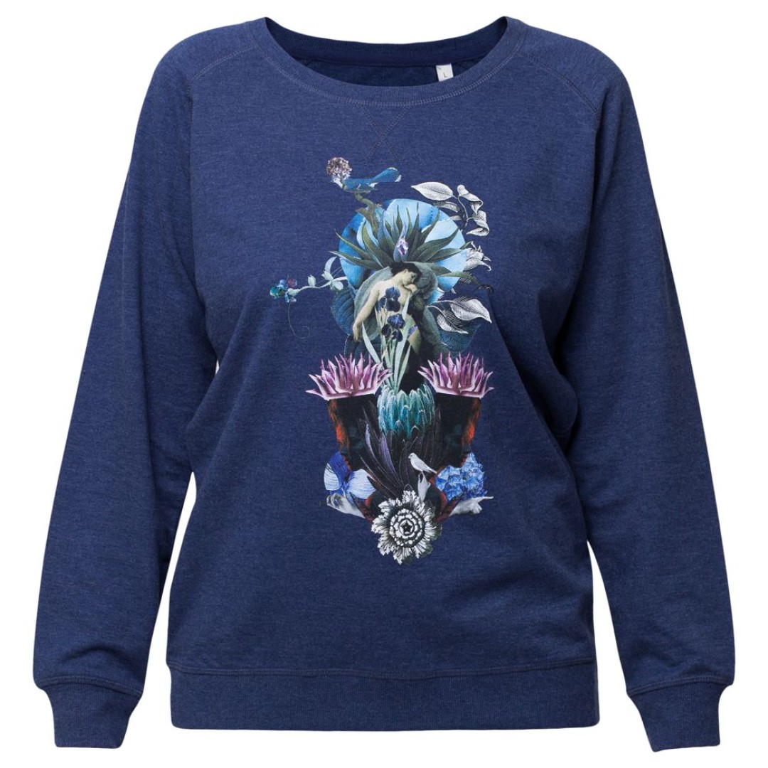 Толстовка Beauty Sleep, синий меланж, S