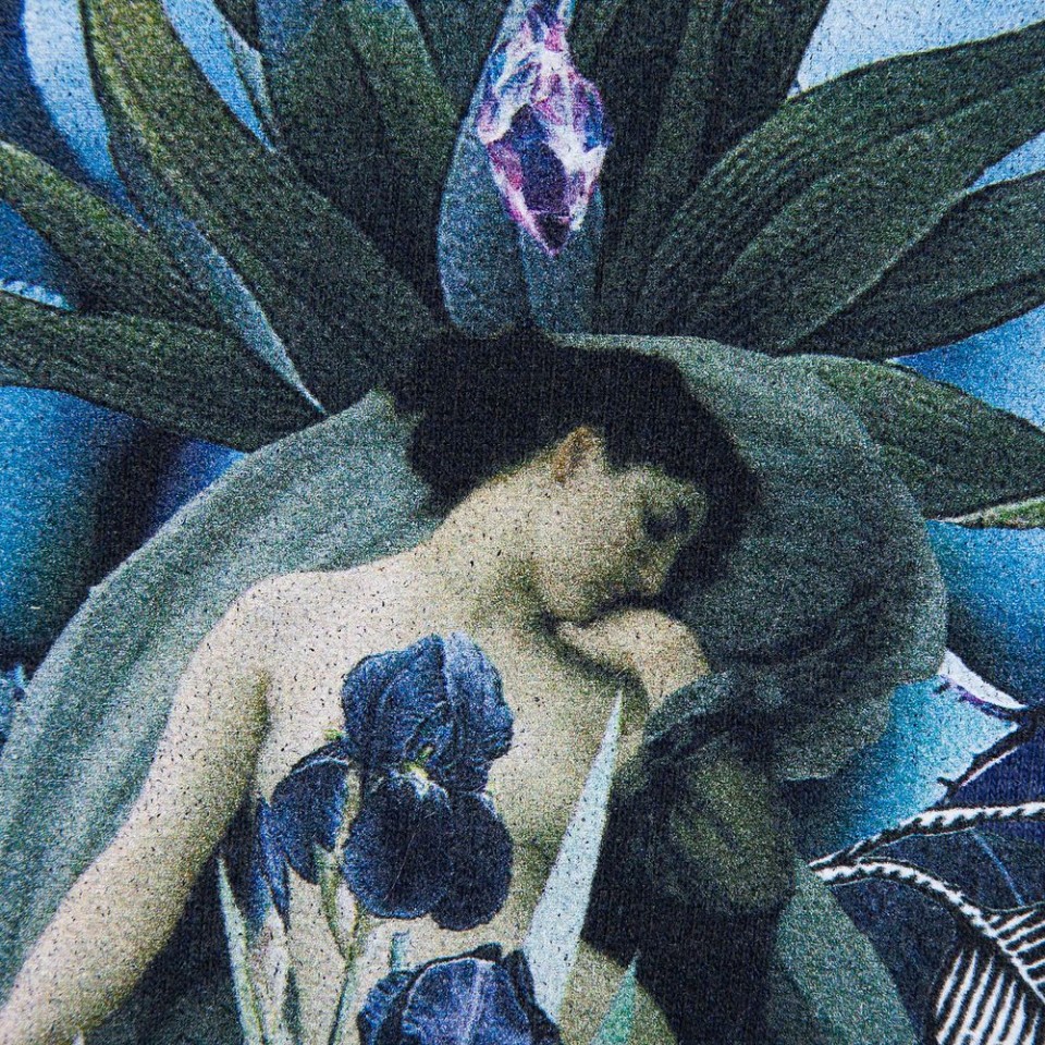 Толстовка Beauty Sleep, синий меланж, S