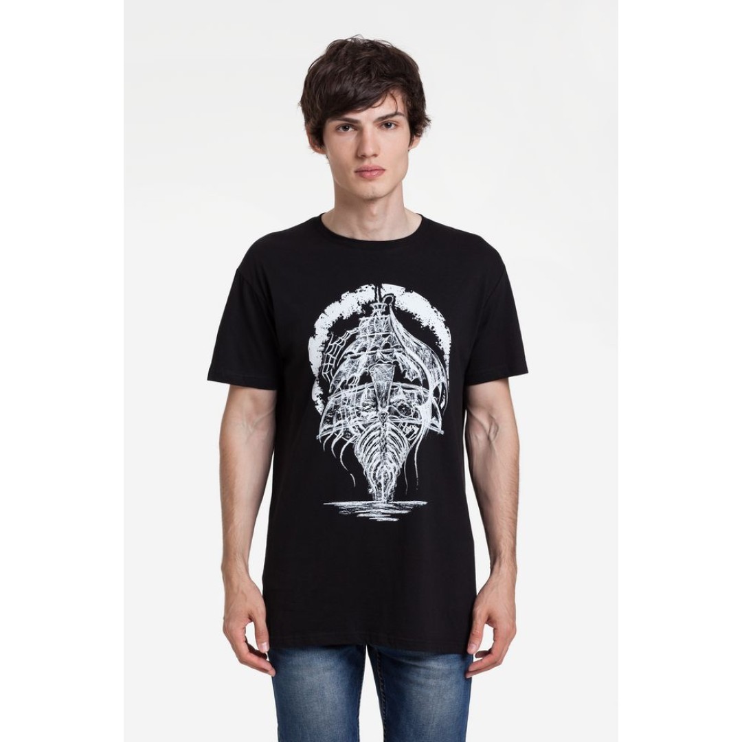 Футболка «Летучий Голландец», черная, XS