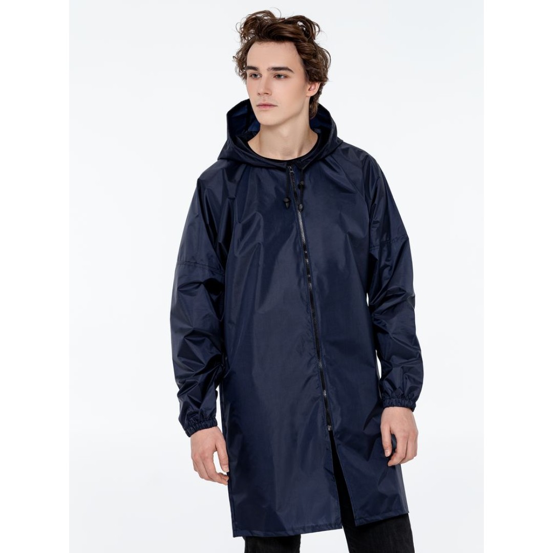 Дождевик «ХЗ», темно-синий с серебристым, S