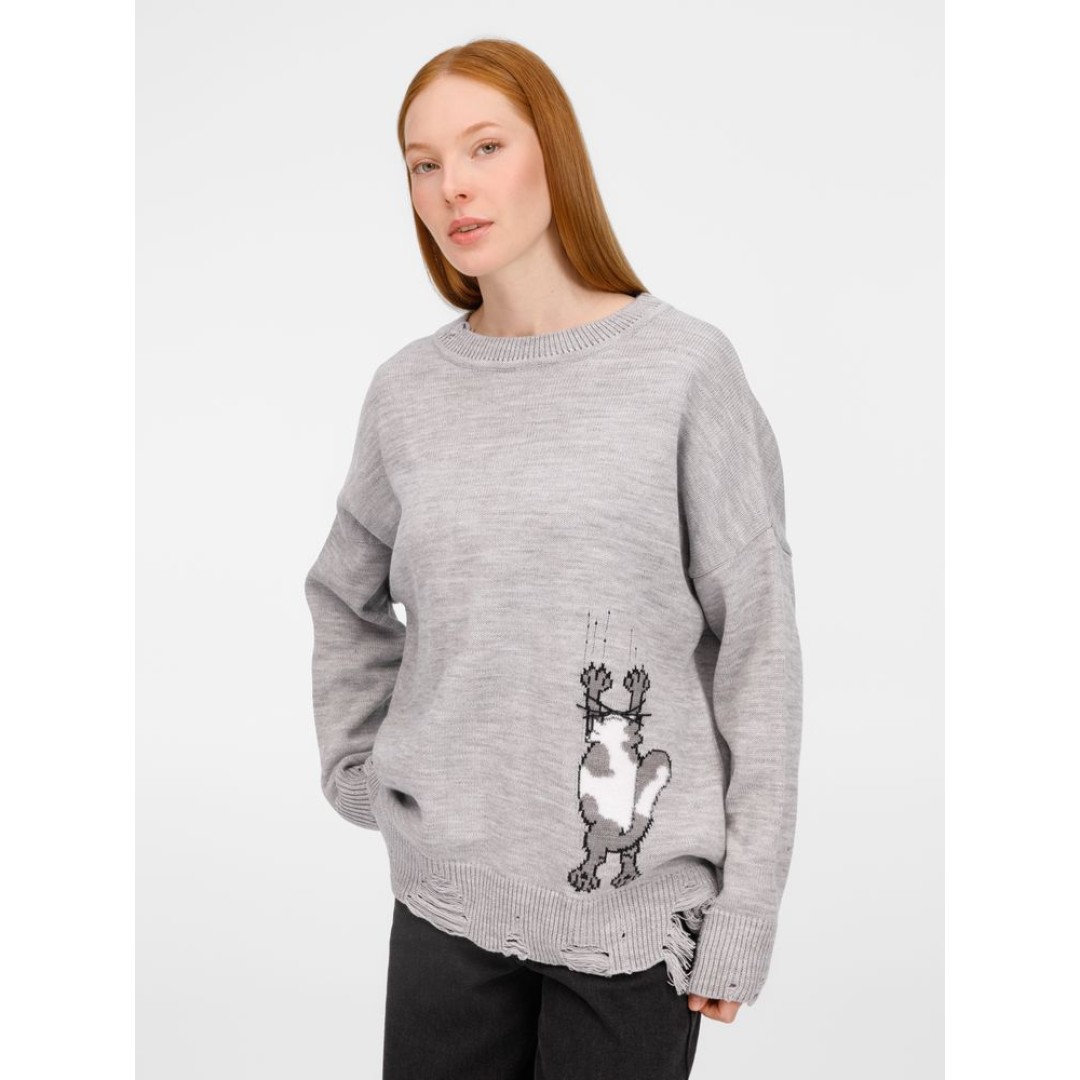 Джемпер Sharpick, серебристо-серый меланж, размер L/XL