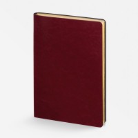 Ежедневник Nebraska Flex, недатированный, бордовый с золотистым