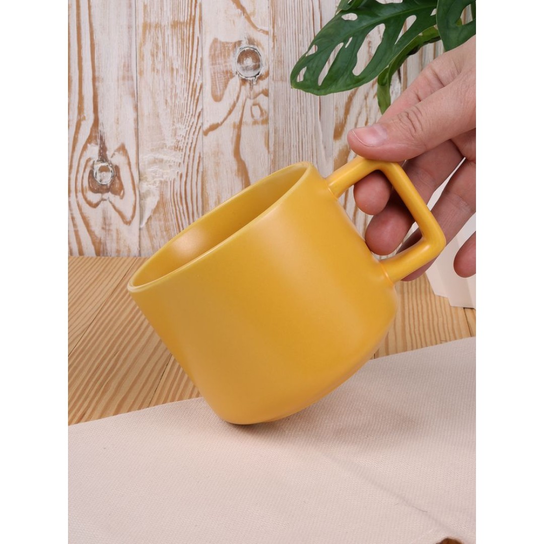 Чашка Jumbo, ver.2, матовая, желтая