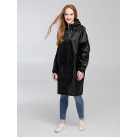 Дождевик с карманами «Плащ, плащ», черный, размер S