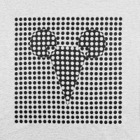 Футболка женская Optical Mouse, серый меланж, S