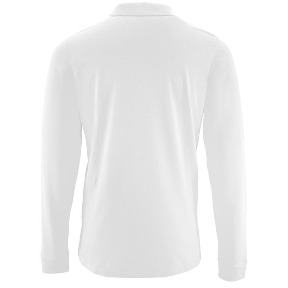Рубашка поло мужская с длинным рукавом Perfect LSL Men белая, 3XL
