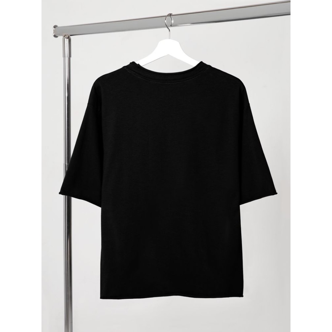 Футболка оверсайз Vozduh 2.0, черная, размер XL/XXL